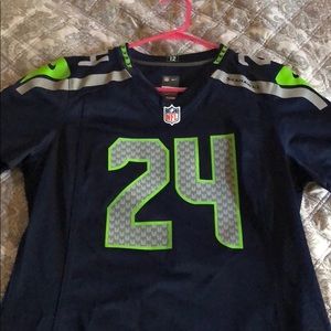 NFL Seahawks 24 Lynch jersey M NIKE